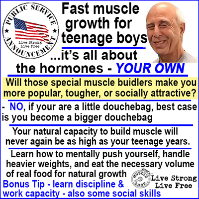 fast muscle growth for teenage boys